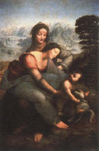 LEONARDO da Vinci virgin and child with st.anne china oil painting image